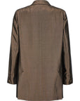 Max Mara Brown Silk Blazer