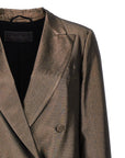 Max Mara Brown Silk Blazer