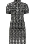 Max Mara Bicolor Polyester Short Dress