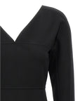 Fendi Black Viscose Midi Dress