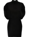 Max Mara Black Triacetate Short Dress