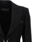 Max Mara Black Virgin Wool Blazer