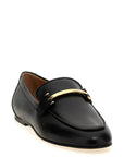 Tod's Black Calfskin Slip-On Loafers
