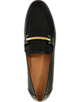 Tod's Black Calfskin Slip-On Loafers