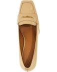 Tod's Beige Calfskin Mid Heel Pumps