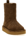 Fendi Brown Calf Leather Bos Taurus Ankle Boots