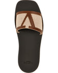 Valentino Garavani Brown Cotton Slides