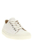 Moschino White Cotton Low Top Sneakers