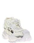 Versace White Calfskin Athletic Sneakers