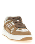 Balmain Beige Polyester Low Top Sneakers