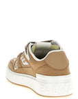 Balmain Beige Polyester Low Top Sneakers