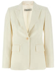 Max Mara White Virgin Wool Blazer