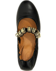 Tod's Black Lamb Leather Ballet Flats