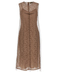 Fendi Beige Cotton Midi Dress