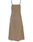 Fendi Gray Silk Midi Dress
