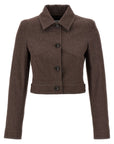Max Mara Brown Cotton Blazer