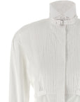 Alexander McQueen White Cotton Midi Dress