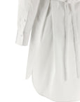 Alexander McQueen White Cotton Midi Dress