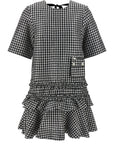 Ganni Bicolor Polyester Short Dress