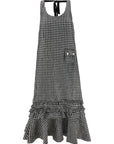 Ganni Black Polyester Midi Dress
