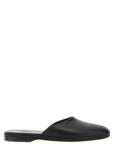 Brioni Black Calfskin Mules