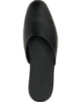 Brioni Black Calfskin Mules