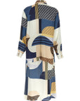 Fendi Multicolor Silk Midi Dress