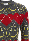 Moschino Multicolor Wool Short Dress