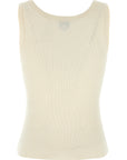 Kenzo White Viscose Sleeveles T-Shirt