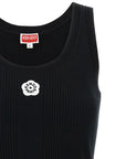 Kenzo Black Viscose Sleeveles T-Shirt