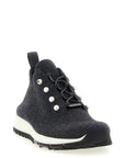Jimmy Choo Black Tencel Low Top Sneakers