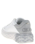 Jimmy Choo Silver Leather Chunky Sneakers