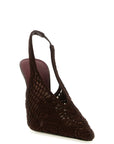 Magda Butrym Brown Cotton High Heel Pumps