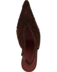Magda Butrym Brown Cotton High Heel Pumps