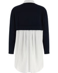 Elisabetta Franchi Blue Viscose Short Dress