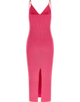 Versace Fuchsia Viscose Midi Dress