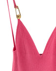 Versace Fuchsia Viscose Midi Dress