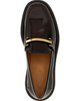 Tod's Bordeaux Calfskin Slip-On Loafers