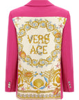 Versace Fuchsia Virgin Wool Blazer
