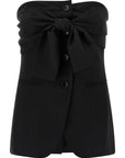 Max Mara Black Virgin Wool Tank Tops