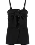Max Mara Black Virgin Wool Tank Tops