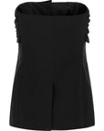 Max Mara Black Virgin Wool Tank Tops