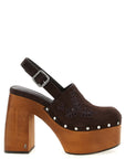 Jimmy Choo Brown Leather High Heel Pumps
