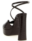Jimmy Choo Brown Leather Stiletto Heel Sandals