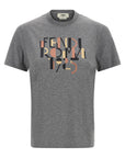 Fendi Gray Cotton T-Shirt