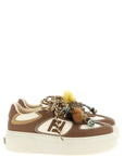 Fendi Multicolor Calfskin Platform Sneakers