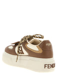 Fendi Multicolor Calfskin Platform Sneakers