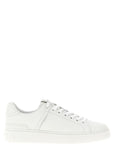 Balmain White Calfskin Low Top Sneakers