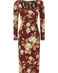 Dolce & Gabbana Multicolor Elastane Midi Dress
