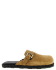 Moschino Beige Leather Clogs